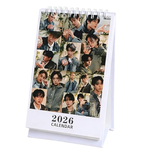 ARHZ Stray Skzoo Kids Calendrier Kpop De Bureau 2026,Pour Décoration Bureau K-Pop Calendrier Photo De Soutien Pour Les Fans,Agenda Stray Skzoo Kids(A)