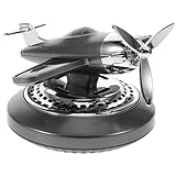 CHICAMPERA Solarbetriebener Auto Diffusor Im Flugzeugdesign Aromatherapie Lufterfrischer Für Armaturenbrett Langlebiges Duftornament Für Männer Und Frauen Rotierendes Auto Dekor