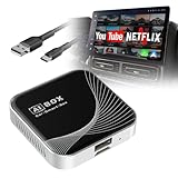 TERUNSOUl 3-in-1 Wireless CarPlay Adapter & Android Auto Wireless Adapter, Plug & Play, Easy Setup, Supports Netflix, YouTube, TF Card, and More for Cars with OEM Wired CarPlay/Android Auto