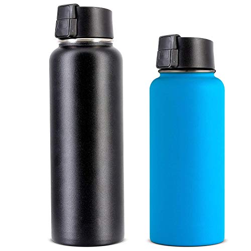Chug Cap for Hydro Flask Wide Mouth 12, 16, 18, 32, 40, 64oz Insulated Water Bottle Top Replacement Twist Lid Chug Lid Replacement Water Bottle Accessories (1pc auto flip lid) - Thumbnail 5