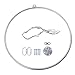 Hoop Gymnastic Equipment,85cm/90cm Professional Aerial Lyra Hoop Set Single Point Hoops Circus Aerial Ring Kit Aerial Yoga Equipment for erial Dancing Yoga Training, Maximum Load: 115 kg/253 lb