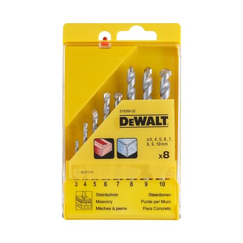 Dewalt DT9288-QZ Straight Shank Masonry 8 Piece Drilling Set 2 Dewalt DT9288-QZ Straight Shank Masonry 8 Piece Drilling Set - Image 2