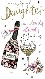 Second Nature Very Special Daughter Birthday Greeting Card Hand-Finished Champagne Range Cards JGS589