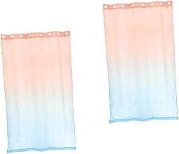 Garneck 2 Peças Cortinas Transparentes Painéis Transparentes Cortinas De Janela Cortinas De Voile Painéis De Filtragem De Luz Cortina De Janela Decorativa Cortina De Janela Gaze Quarto