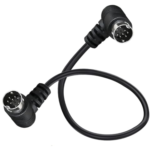 Câble mini DIN 8 broches 50cm coudé pour instrument musique électronique