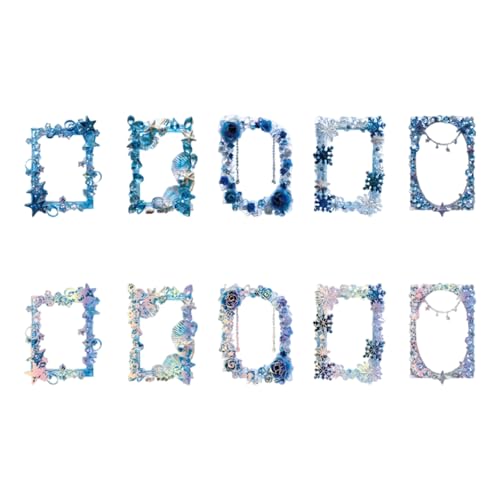 10 枚ボーダーステッカークリスタル博物館シリーズ装飾美的スクラップブッキングジャーナル装飾クリスタル博物館シリーズ