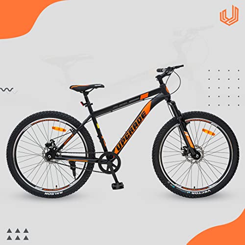 Image of UPGRADE Cycle PRO 1.9 with Disc Brake, Front Suspension and Single Speed Cycle (Black /Orange)