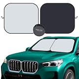 kinder Fluff Windshield Sun Shade -The Only Certified Car Window Shades Blocking 99.87% UVR-210T Aut