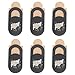 SOLUSTRE 6Pcs Webcam Cover Slide Cow Ox Pattern Cámara Bloqueador de Diapositivas Plástico Portátil Cámara Privacidad Seguridad Cubierta Pegatina para Teléfonos Inteligentes Computadora
