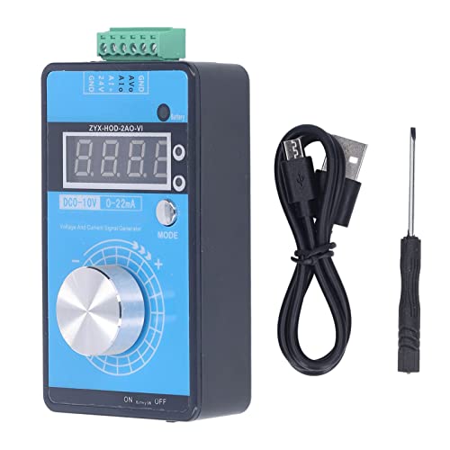 Current Voltage Signal Generator Digital Handheld Adjustable 0 10V 0 22mA Output Analog Simulator with 3 Power Supply Modes for Industrial Automation Testing