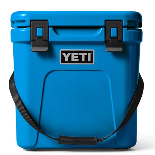 YETI Roadie 24 Cool Box, Insulated Hard Cooler, Big Wave Blue