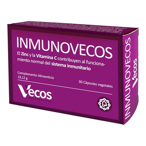INMUNOVECOS Complemento alimenticio con Equinácea, Propóleo, Vitamina C y beta-glucanos – 30 cápsulas
