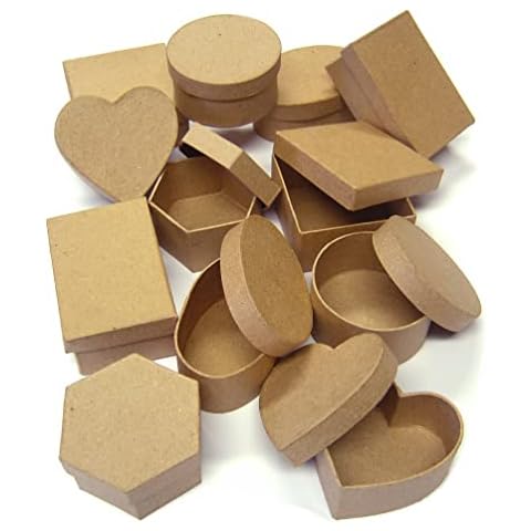 Major Brushes Paper Mache Craft Boxes - 12 Pack Cover