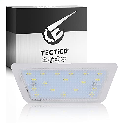 TECTICO LED Éclairage plaque immatriculation auto Feux arrière E-Mark ECE SMD 6000K Blanc pur canbus sans erreur Compatible avec Opel Astra G 98-04,1 Pieces