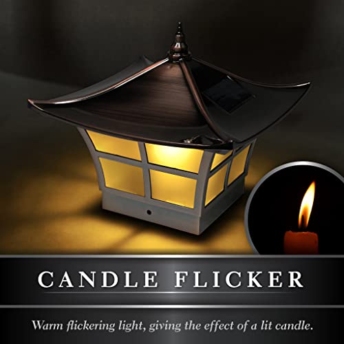 Classy Caps Sl094 Copper Plated Ambience Solar Post Cap For 4" X 4" #TOP5