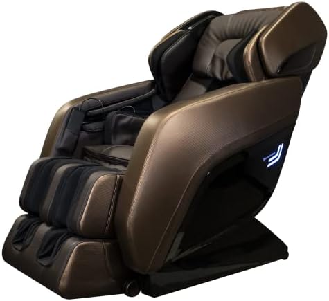MASSAGE MEDIK M9 3D Full Body Deep Tissue Massage Chair, Shiatsu Full Body Zero Gravity Recliner with Built-in Heat and Air Massage System (Brown)