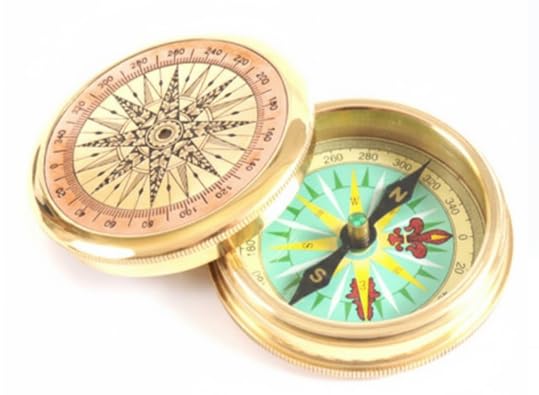 Brújula de bolsillo vintage de latón con diseño náutico clásico y acabado antiguo para viaje, senderismo, decoración o regalo