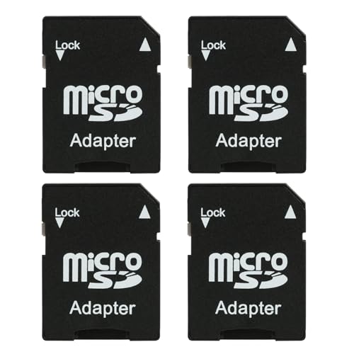 4 PCS Adaptador de Tarjeta SD, Compatible con Muchos Dispositivos con Ranuras para Tarjetas SD, como Ordenadores portátiles, cámaras, etc.