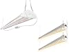 FREELICHT 3 Pack 4FT LED Grow Light, 60W with Timer 40W 600W Equivalent, Full Spectrum Sunlight Growing Lamp Fixture, Linkable Hanging Plant Light for Hydroponic Indoor Plants Seeding