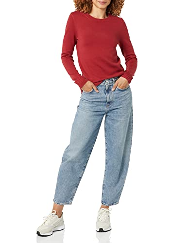 Image of Amazon Essentials Women's Lightweight Soft Crewneck Sweater, 100% Cotton, Plus