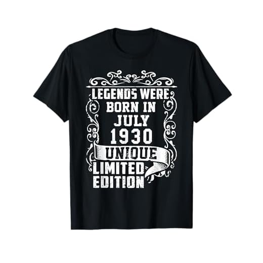 Cumpleaños Julio 1930 Edición Limitada Regalo Legend July Camiseta