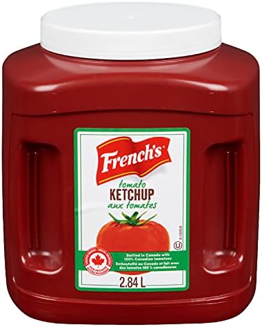 French's Tomato Ketchup, 2.84 L - Ketchup Squeeze Bottles, Made with Canadian Tomatoes for a Tangy, Sweet Flavour