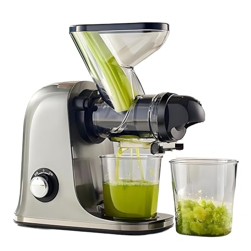 Extractor de jugo en frío, máquina exprimidora de 100W de alto rendimiento con filtro ultradenso,...