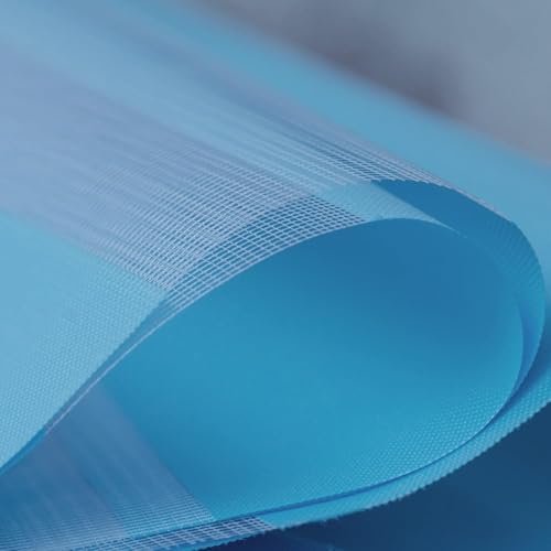 Image of Zebra Blind for Windows Dual Layer Zebra Roller Shades Light Filtering Sheer Window Treatments Privacy Light Control for Day and Night, Color Blue, W152XH200CM