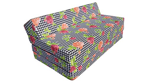 Natalia Spzoo Opvouwbare matras logeermatras met hoofdeinde 200x120x10 cm Veelkleurig (008)