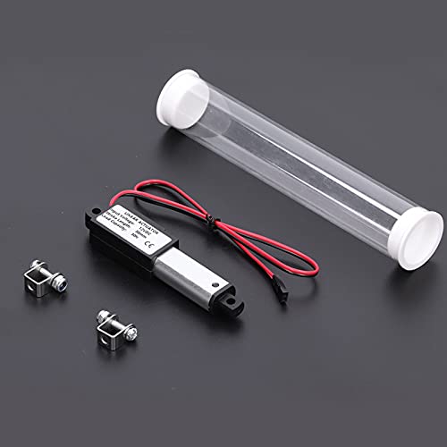 Mini Elektrischer Linearaktuator Hub 30mm, 12 Volt DC IP54 Wasserdichter Bewegungsaktuator für Sofa Massage Liege TV Tisch Schrank Fensterheber Hausautomation (Schub 90N Geschwindigkeit 9,5mm/s)