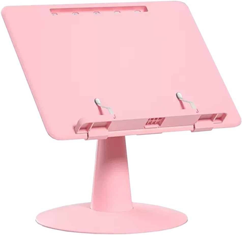 Book Stand for Reading Hands Free, Laptop Stand for Desk, Cookbook Holder Stand with 4 Gear Angle Adjustment, Floor Stand Book Holder for Tablet Recipes Textbook (Color : /Blue) (/Blue) (/Pink )