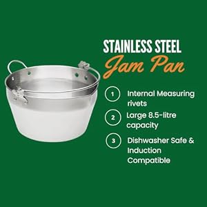 Large Stainless Steel Jam Pot