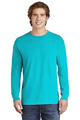 Image of Comfort Colors Chouinard 6014 Adult Heavyweight Long Sleeve Tee Lagoon Small
