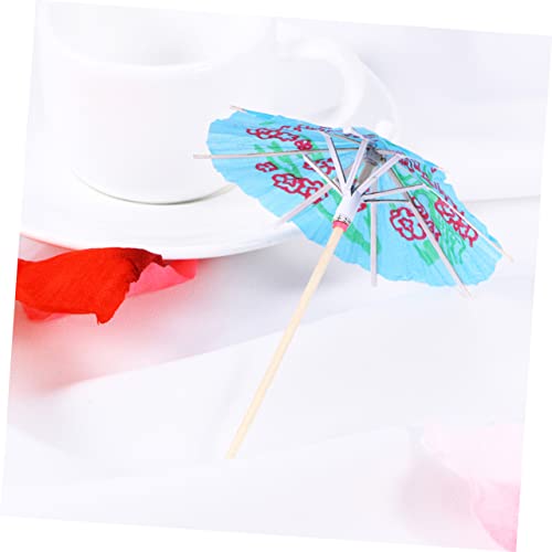 Holidyoyo Cake Supplies Hawaiian Cake Topper Hawaiian Decor Cocktail Parasol Picks Fruit Drinking Picks Cocktail Umbrella Picks Drink Favors Fruit Picks Umbrella Shaped Picks 200 Pcs Set #TOP1