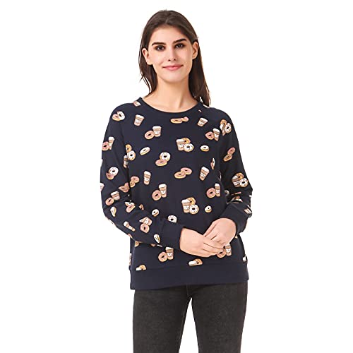 Image of Stories.Label Women Sweatshirt Full Sleeve | 100% Cotton Printed Winter Wear for Women | Casual Round Ribbed Neck Pullover Graphic Sweatshirt Tops | Regular & Plus Size (S-5XL)