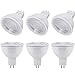 DiCUNO Ampoule LED MR16 GU5.3 5W, Non dimmable, Ampoules LED Spot, Équivalent halogène 50W, 500LM, Blanc neutre 4000K, AC/DC 12V, Angle de faisceau 38 °, Lot de 6