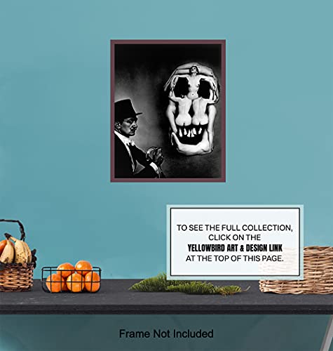 Salvador Dali Wall Art & Decor - Salvador Dali Prints - Surrealism Wall Art - Aesthetic Room Decor - Gallery Wall Art - Museum Poster - Skull Decor Photo - Optical Illusion - Goth Gothic Home Decor #TOP6