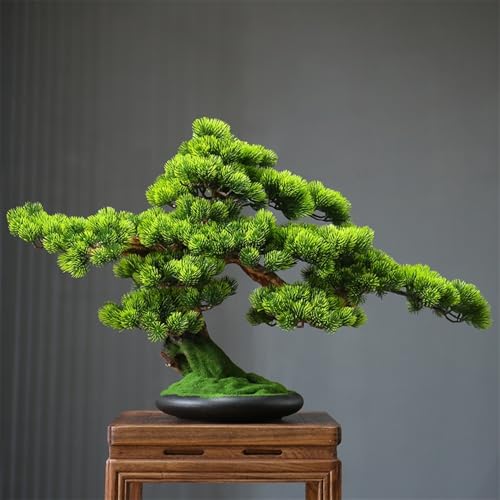 Plantas artificiales decorativas y adornos de bonsái en maceta para interiores 6