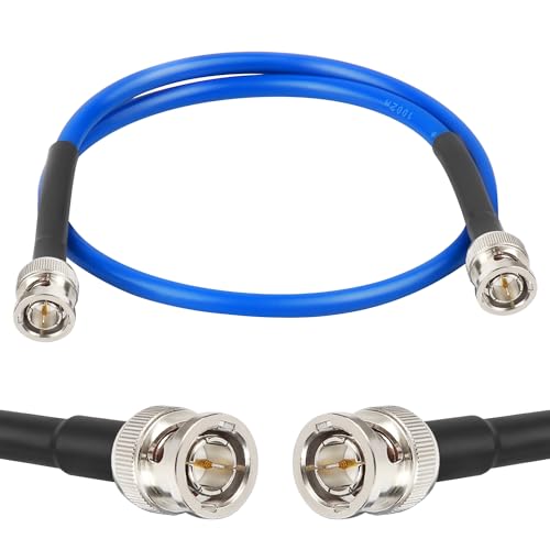 XRDS -RF 2FT SDI Cable, 3G/6G-SDI Cable BNC Digital Video Cables 75 Ohm RG59 BNC Male Cables for 3G/6G HD SDI Monitor Video Recorder Converter Splitter Security Camera