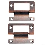 2 Stück für Wohnwagen-Schranktürscharniere mit leiser Lager-Technologie für flache Montage an 15 mm bis 19 mm dicken Fahrzeugtüren (antike Bronze)