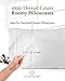 1000 TC White Standard Pillowcases Set of 4 100% Egyptian Cotton Pillow Cases with Long Staple Cotton & Sateen Weave, Silky Soft Hotel - Like Bed Pillow Covers for Comfy Sleeping, Snug Fit