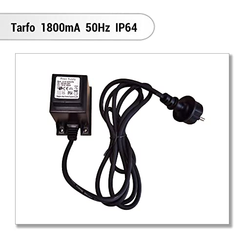 Köhko Kit complet de pompe 1000 l/h pour fontaine de jardin avec 3 éclairages LED (blanc chaud), distributeur d'eau 3 voies, répartiteur d'alimentation 4 voies, tuyau, rallonge de 5 m, tarfo et joint – vue 7