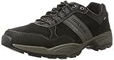 Echtes Leder camel active Herren Evolution Sneaker, Schwarz (Black/Charcoal/Dk.Grey 4), 42 EU