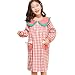 WX-ICZY Carino Camicia da Notte per Le Ragazze, Il Natale Frutta Fragola Tasca, alla Moda Confortevole Cotone Risvolto Pigiama Ragazze 3-10 Anni,165cm