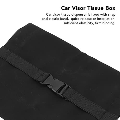 Caixa de lenços de carro, caixa de lenços de viseira de sol para assento traseiro, estojo de lenços