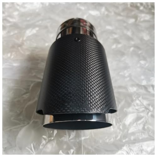 D'échappement Embouts De Silencieux Universels En Carbone Véritable Mat 1 Pièce Pour Voitures Tuning Tuyaux D'échappement Acier Inoxydable 304 Extrémités...