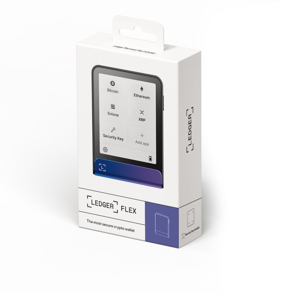 Ledger Flex - signer con touchscreen per criptovalute - gestisci in sicurezza i tuoi asset e la tua identità digitali con l'app Ledger Wallet (Blu nettuno)