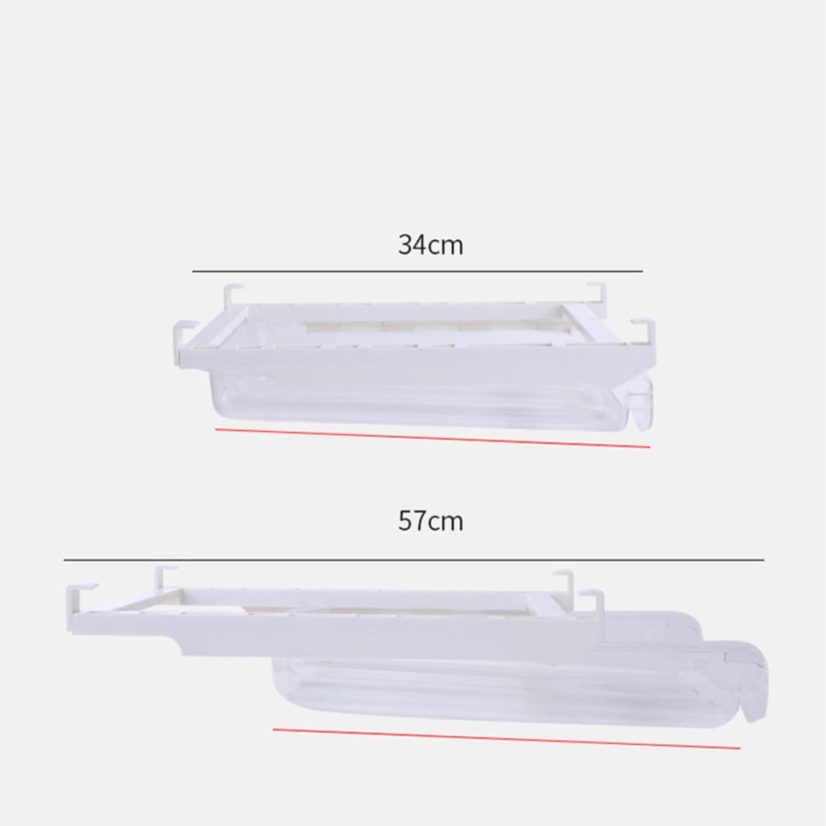 Mikikit 1pc Multi-function Refrigerator Egg Holder Rolling Egg Type Storage Rack for Organized Fridge -saving Design for Home Use Lightweight and Easy to Clean