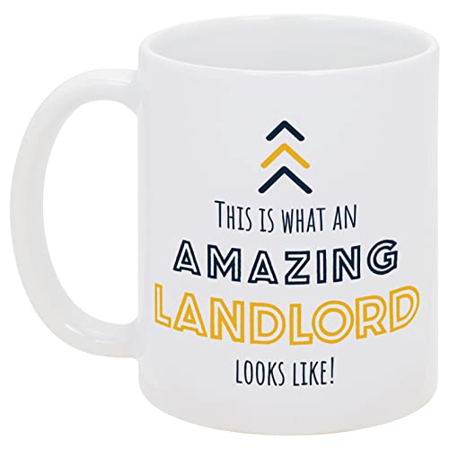 Elanze Designs Amazing Landlord Looks Like White 11 ounce Ceramic Novelty Coffee Mug