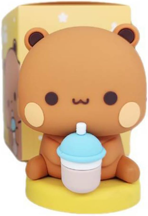 HTU 6.5cm Collectible Cute Action Kawaii Bear Toy Home Decor Bubu Dudu Panda Bear Sweet Lovely Panda Deco Art Bear Toy for Kids Birthday